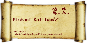 Michael Kalliopé névjegykártya